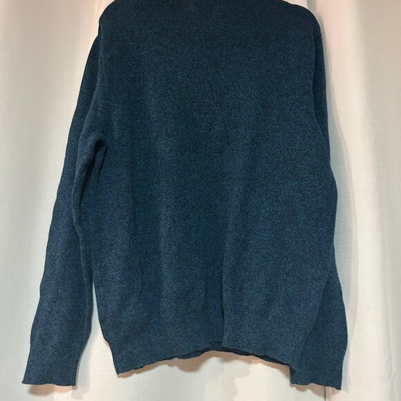 Chaps men’s cotton sweater NWT blue/green crew neck preppy academia L - Picture 4 of 7